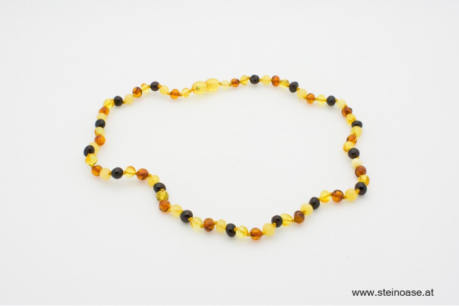 Kette Bernstein Bunt 42cm